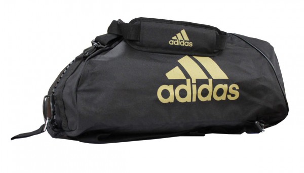 Adidas Sporttasche - Sportrucksack schwarz/gold, Gr. L - 72cm, Höhe ca. 34 cm, Breite: ca. 34 cm