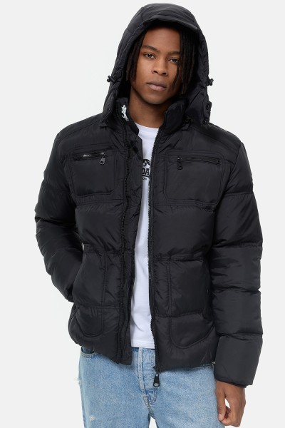 LONSDALE Herren Winterjacke mit Kapuze - Größe L