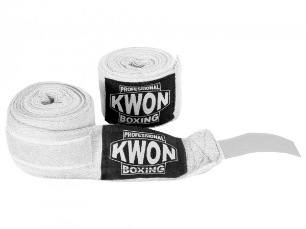 Kwon Professional Boxbandage unelastisch 5 m - weiß