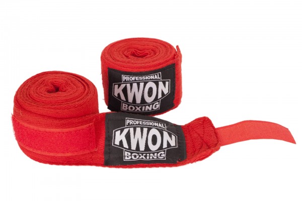 Kwon Professional Boxbandage unelastisch 5 m - rot