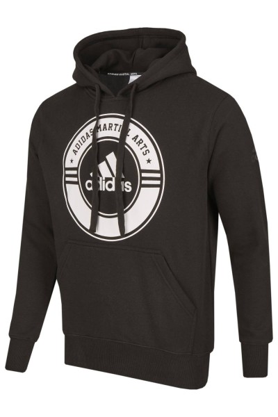 ADIDAS Hoodie Martial Arts schwarz-weiß S