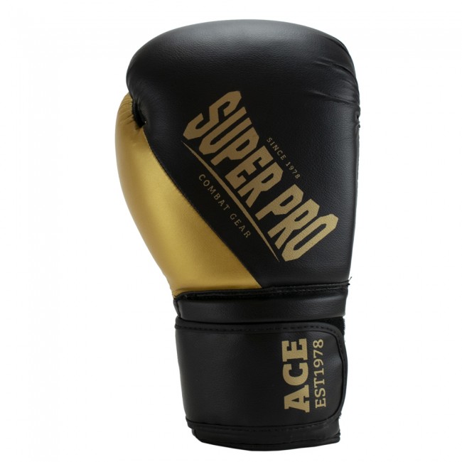Pro Super black/gold K1-Kampfsportartikel Neuheiten | Gear Combat | ACE (Kick)Boxhandschuhe